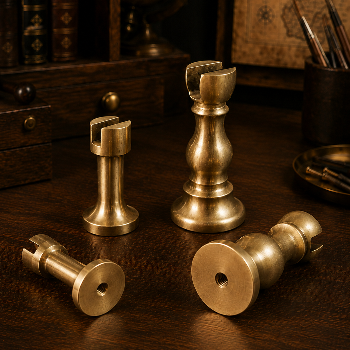 Solid Brass Model Ship Display Supports