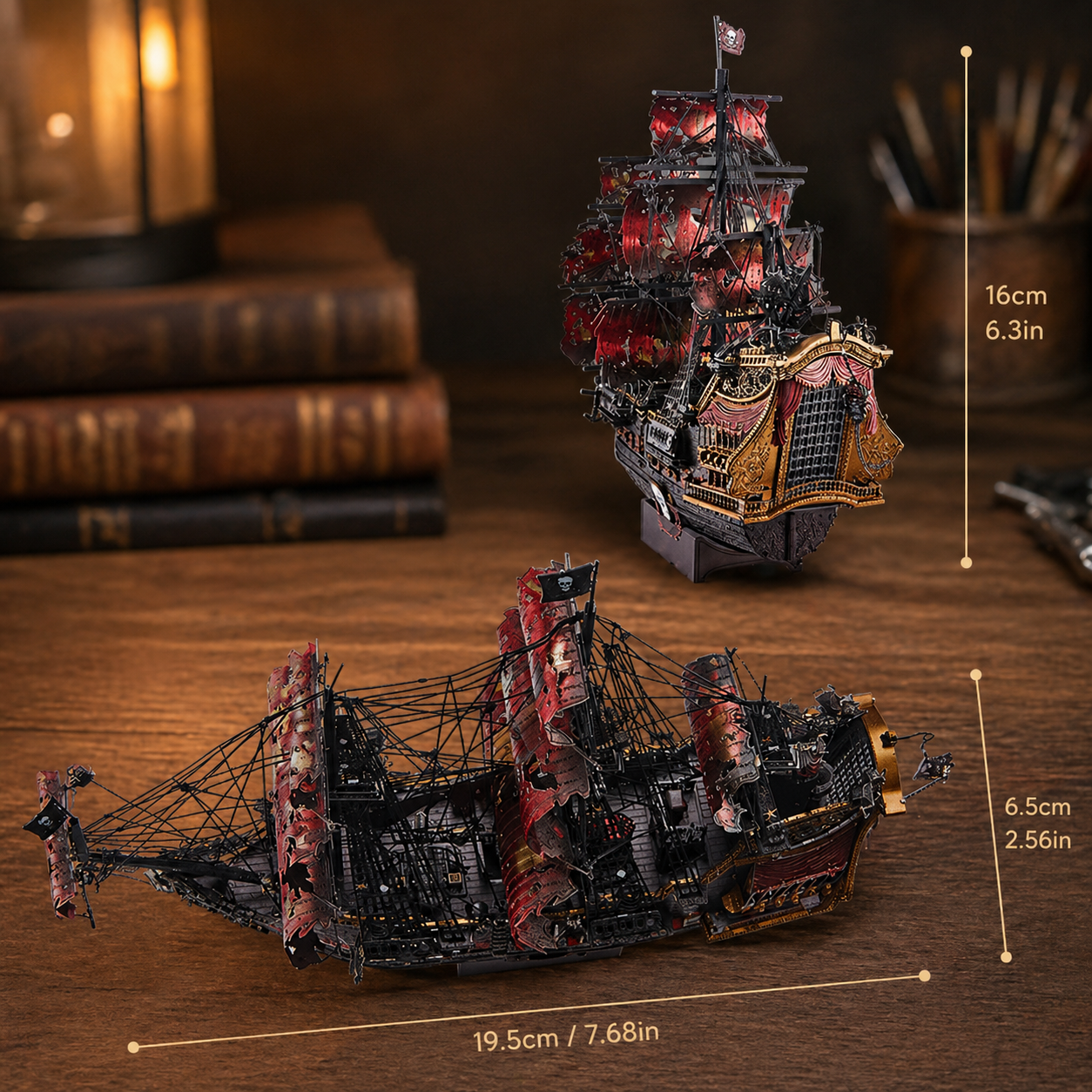 Queen Anne’s Revenge II Model Kit – 439 Piece DIY Build (19.5cm / 7.7")