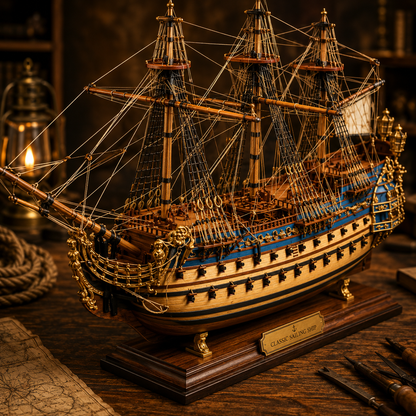 Le Soleil Royal 1:90 Scale Wooden Model Ship (100cm/39.3")