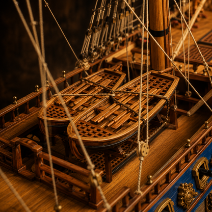 Le Soleil Royal 1:90 Scale Wooden Model Ship (100cm/39.3")
