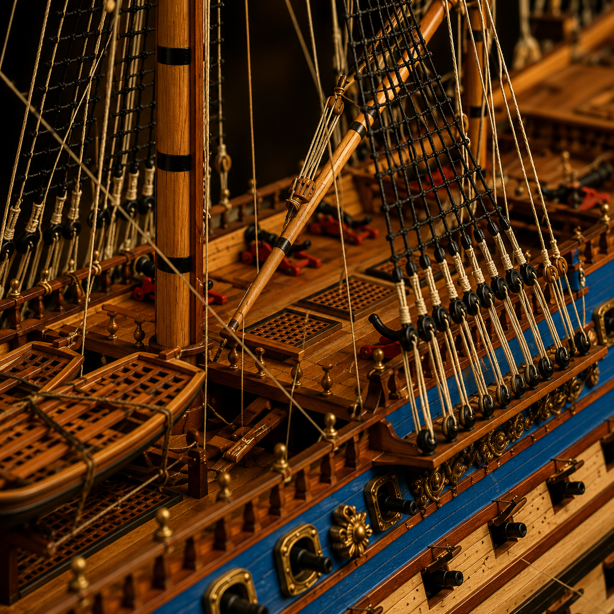 Le Soleil Royal 1:90 Scale Wooden Model Ship (100cm/39.3")