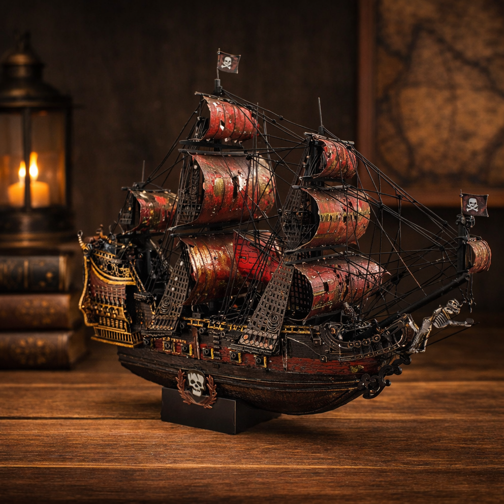 Queen Anne’s Revenge II Model Kit – 439 Piece DIY Build (19.5cm / 7.7")