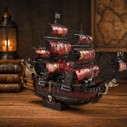 Queen Anne’s Revenge II Model Kit – 439 Piece DIY Build (19.5cm / 7.7")