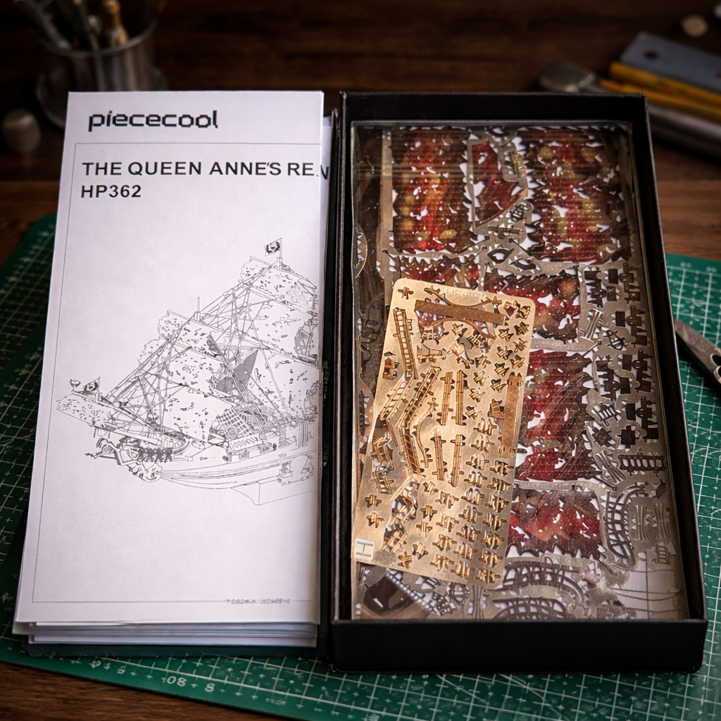 Queen Anne’s Revenge II Model Kit – 439 Piece DIY Build (19.5cm / 7.7")