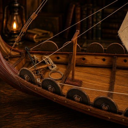 Viking Longship 1:50 DIY Wood Scale Model Kit