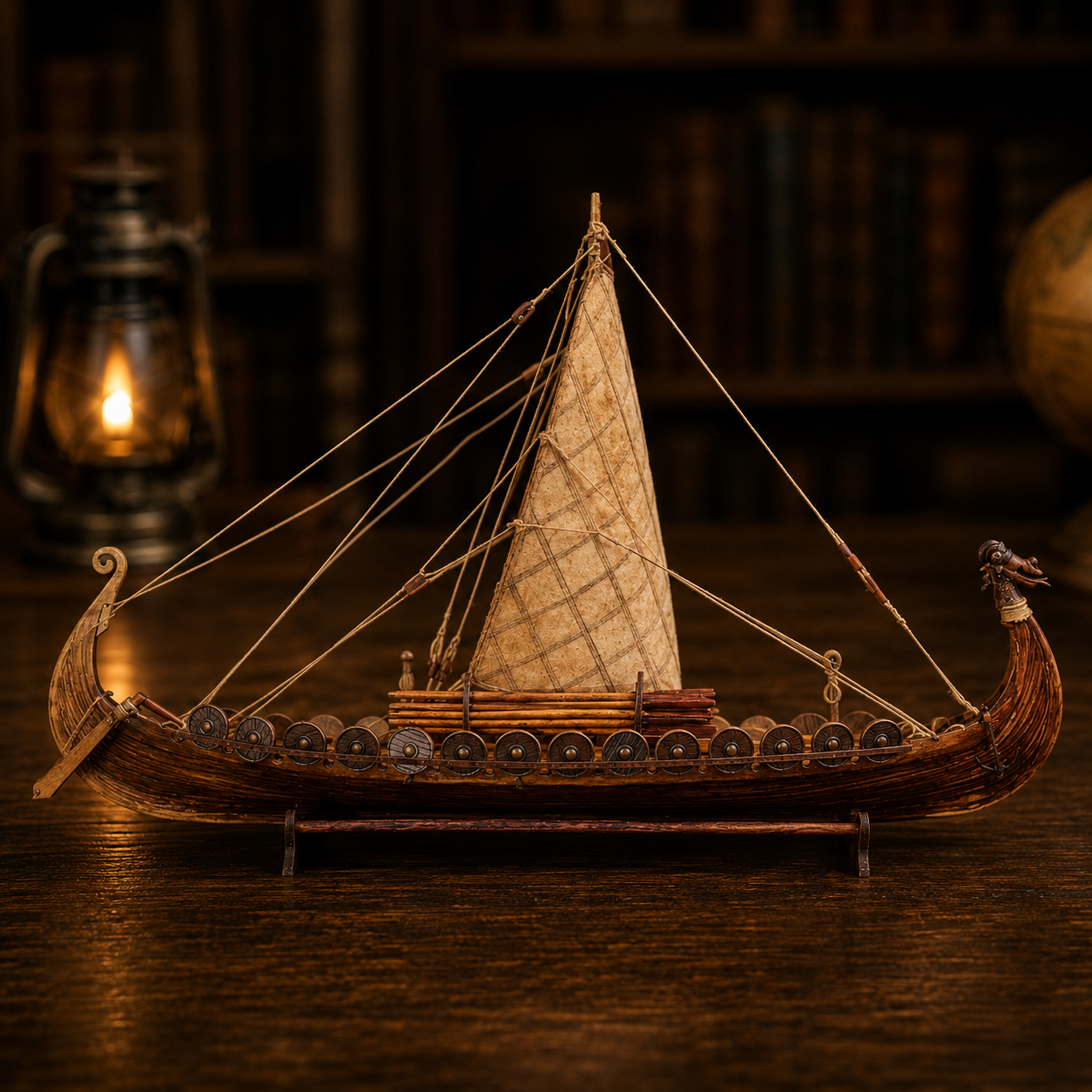 Viking Longship 1:50 DIY Wood Scale Model Kit