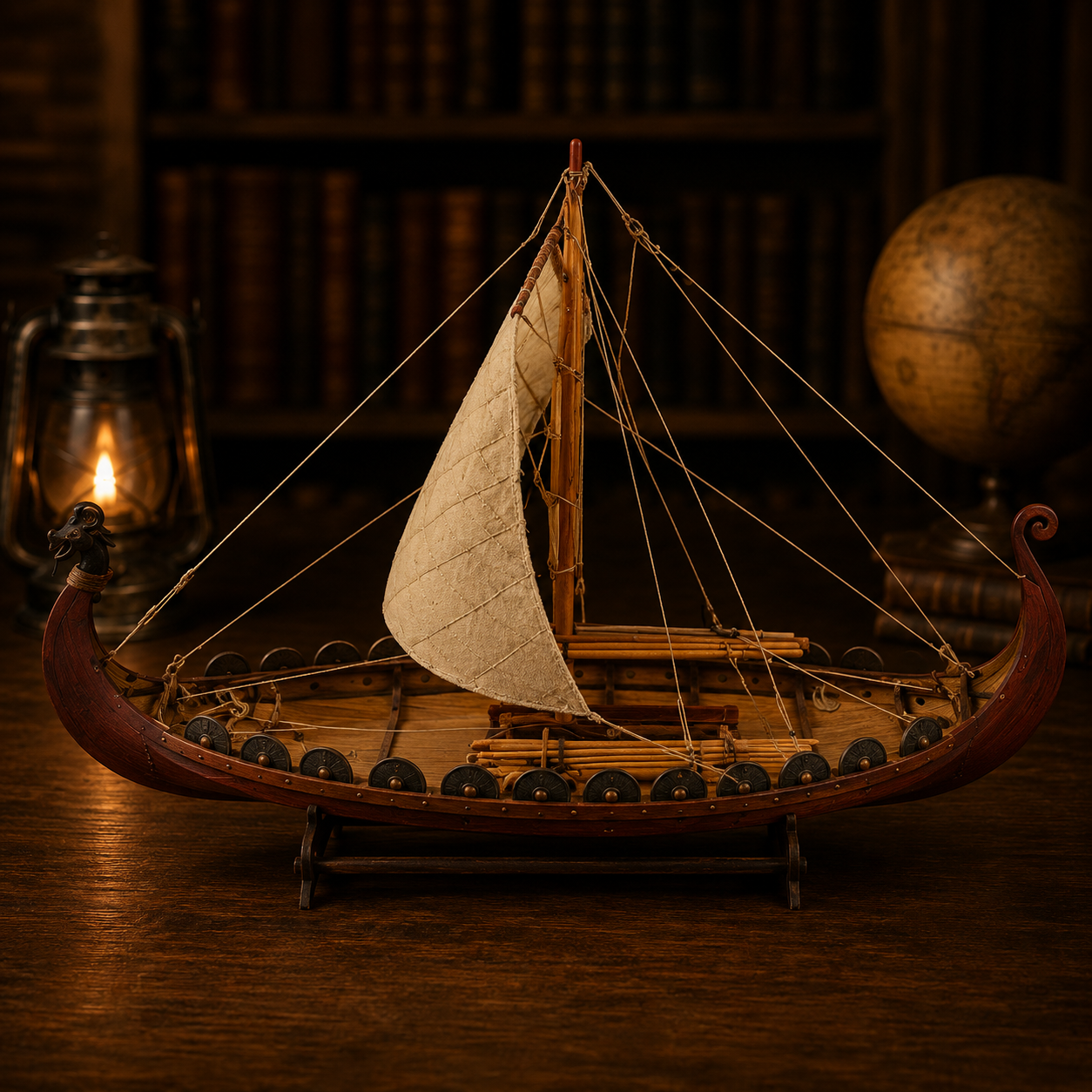 Viking Longship 1:50 DIY Wood Scale Model Kit