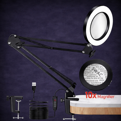 LED Magnifying Desk Lamp – Precision Detail Light for Model Building & DIY