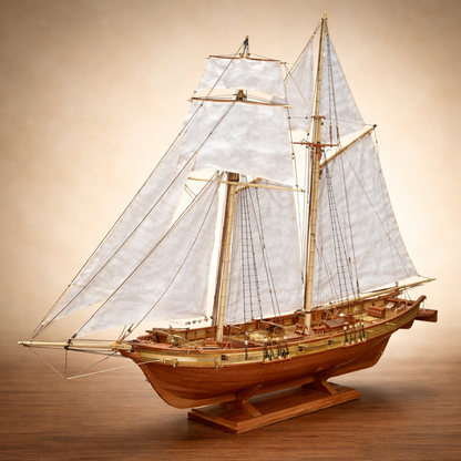 Albatross Wooden Sailboat 1:100 DIY Model Kit