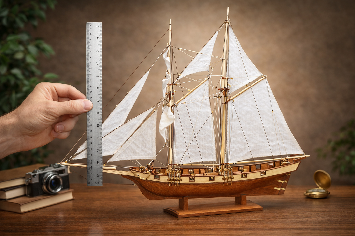 Albatross Wooden Sailboat 1:100 DIY Model Kit