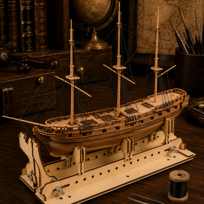 Adjustable Model Ship Hull Building Cradle