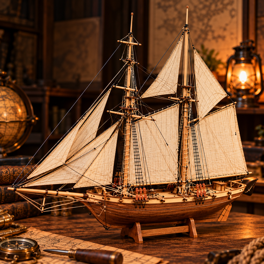 Albatross Wooden Sailboat 1:100 DIY Model Kit