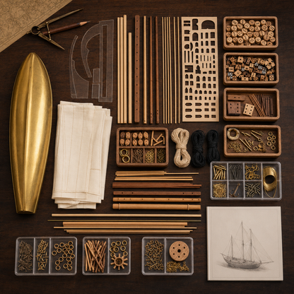 Spray Boston Sailboat Scale 1/30 666 mm Wood Model Ship Kit