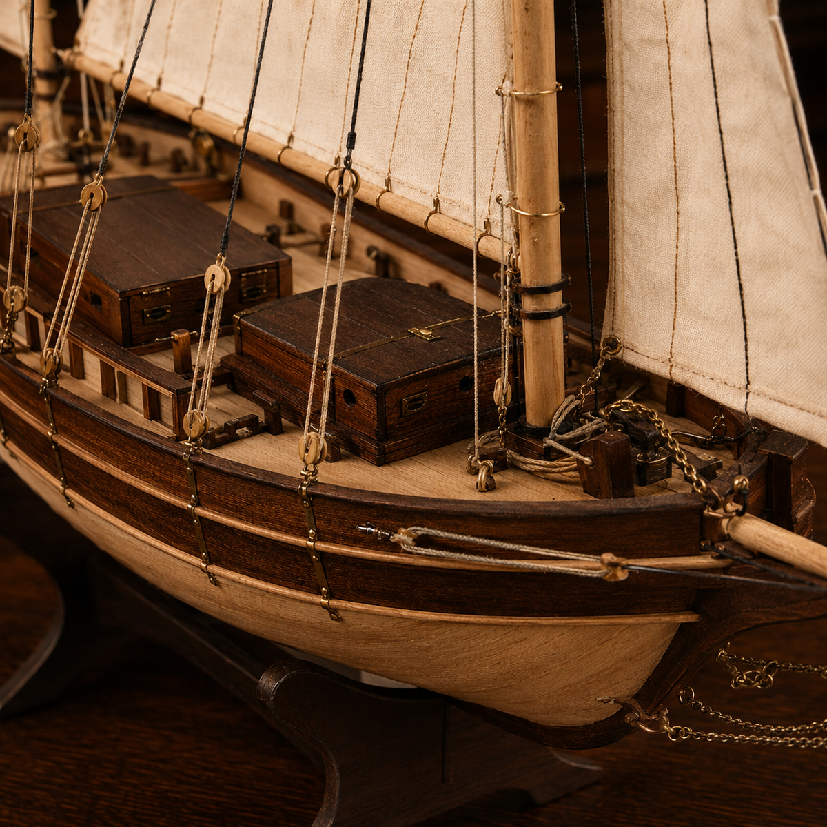 Spray Boston Sailboat Scale 1/30 666 mm Wood Model Ship Kit