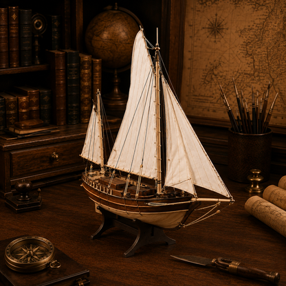 Spray Boston Sailboat Scale 1/30 666 mm Wood Model Ship Kit