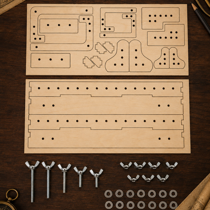 Adjustable Model Ship Hull Building Cradle